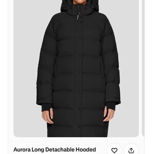 Aurora Women's Black Hooded Puffer Coat